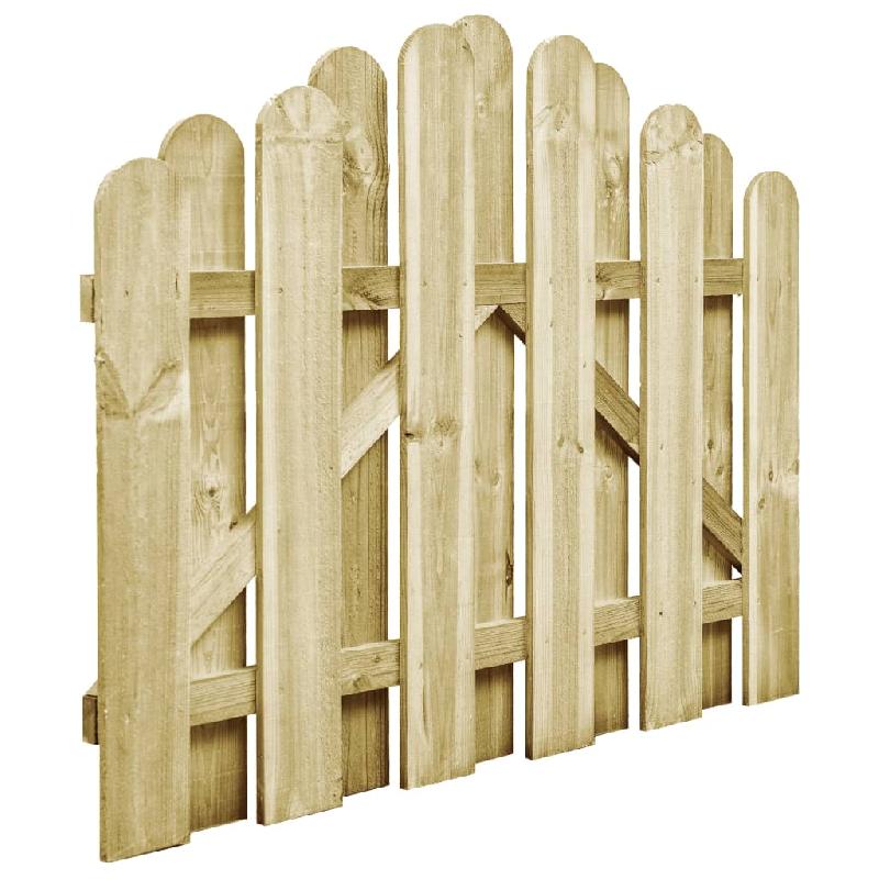 Vidaxl portail de jardin bois de pin imprégné 100x75 cm 45326_1