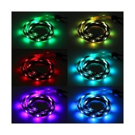 Pack rétroéclairage LED pour TV - 2 x 90 cm USB avec télécommande et contrôle musical_1