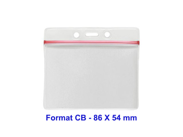 Porte-badge hermétique - Format CB 86 x 54 mm et Format A6 - Horizontal ou Vertical_1