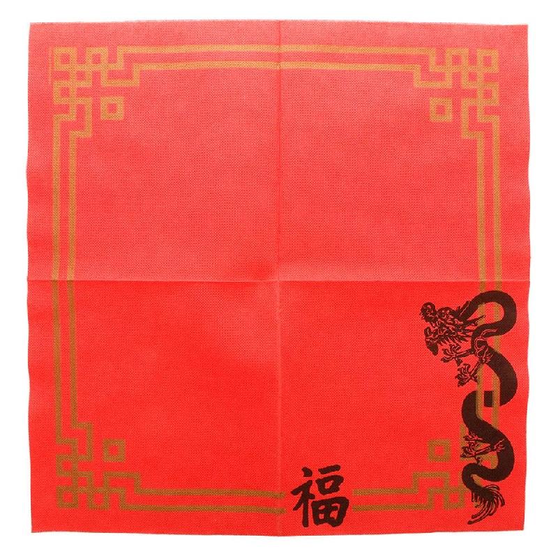 Serviette papier gaufré 2 plis rouge Chine 40x40cm - par 1200_1