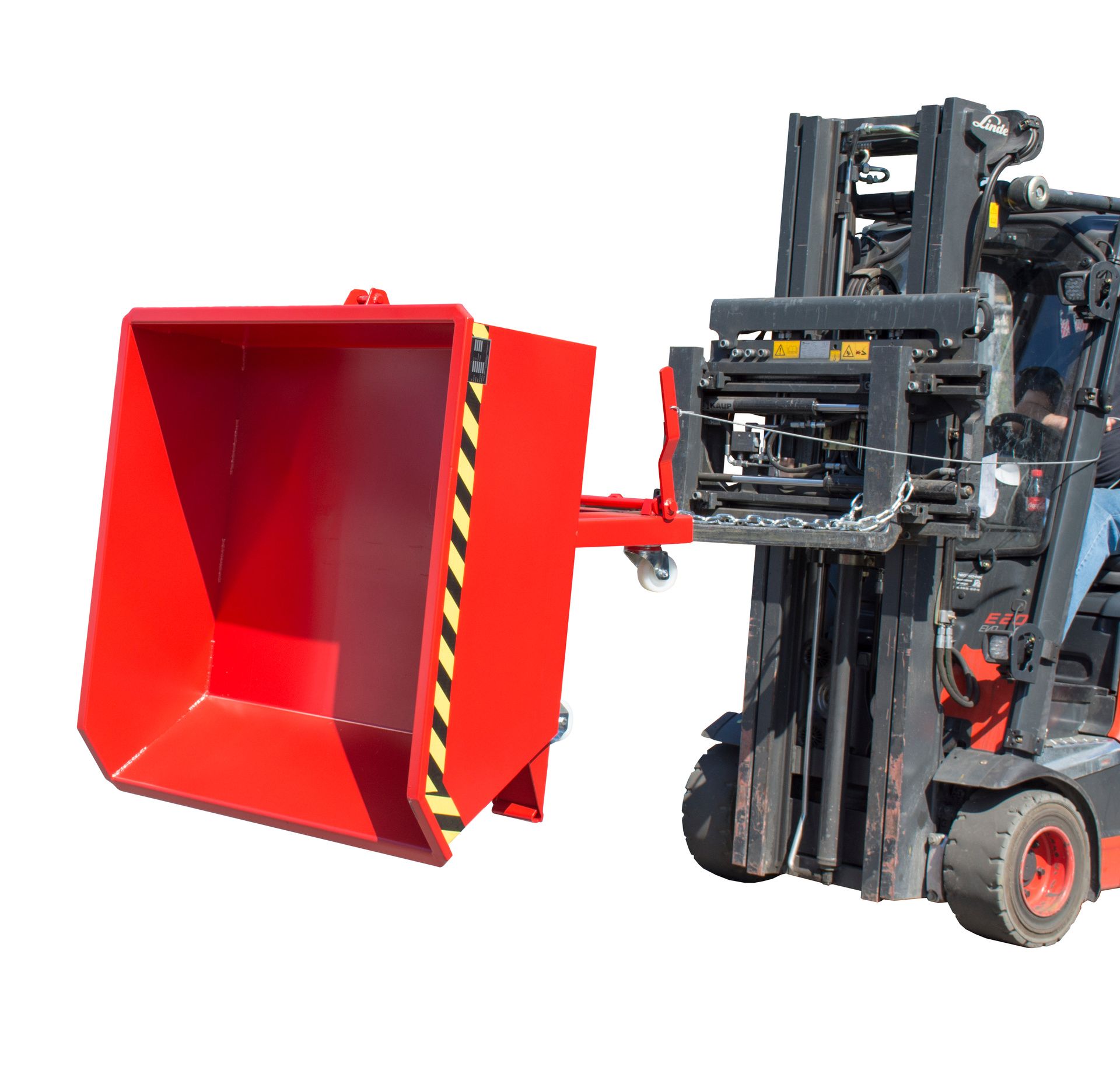 Benne basculante à faible hauteur 230 à 610 L - modèle AG_MGU - robuste, ergonomique et sécurisée_1