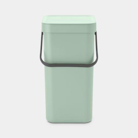 Bio-seaux de collecte Multi-talent 100 % recyclable - Volume S de 12 Litres - Brabantia Sort & Go - 12 litres - Jade Green_1