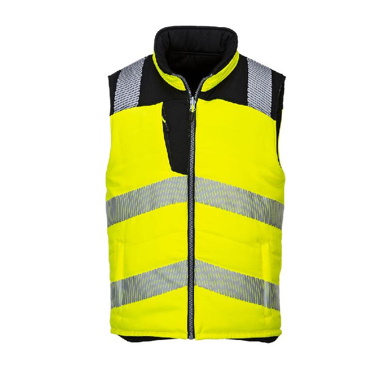 Bodywarmer réversible haute visibilité PW374 Portwest - Jaune/Noir / XXXL_1