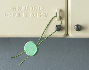 Bouton plastique pour scellage de compteurs et balances - Button Seal - Precintia - 9 et 13 mm - Polystyrène auto-extinguible_1