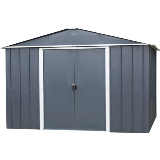 Petit abri de jardin en métal galvanisé anti-corrosion - 2,77 M2 - Ep. 0,30 mm - Double porte coulissante - Yardmaster_1