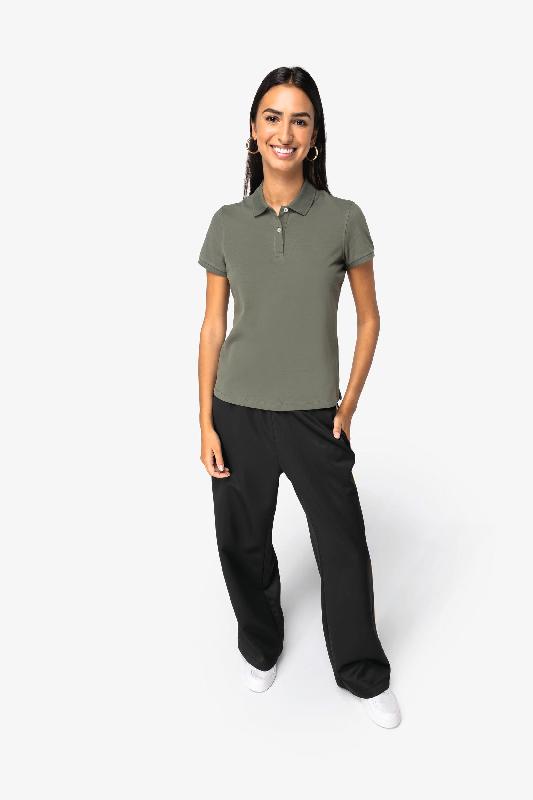Polo écoresponsable femme - Maille piquée - Réf: NS208 - 100% coton biologique - Marque Native Spirit_1