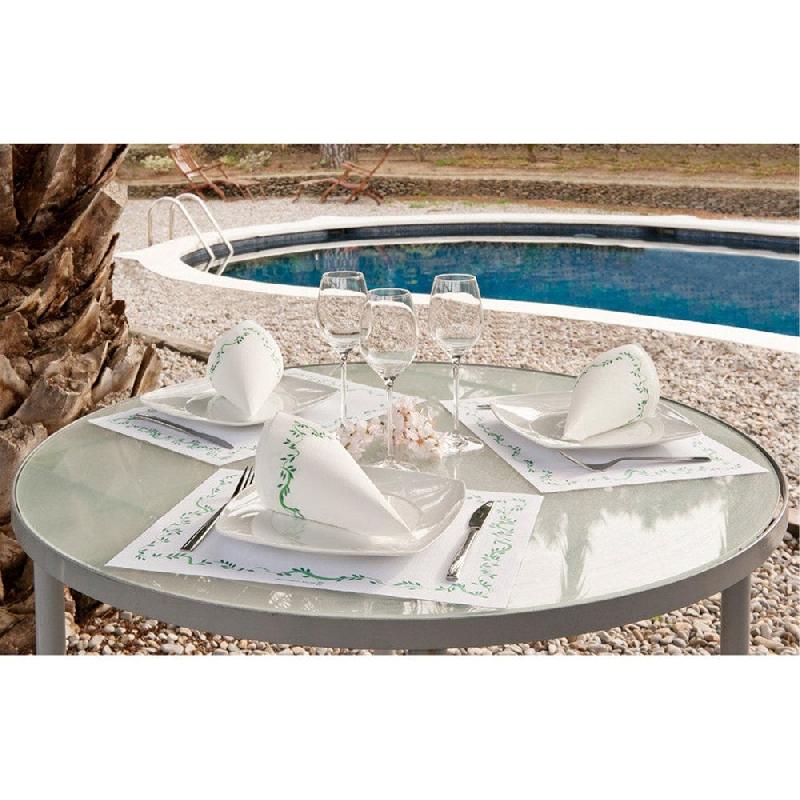 Set de table papier blanc Floralia 31x43cm - par 2000_1