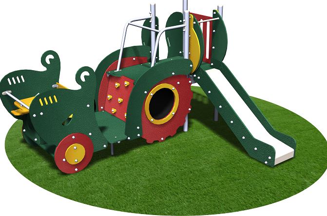 Structure de jeu transport tracteur - trai04pe pour enfants de 2 à 7 ans, capacité 12 enfants_1