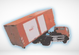 Container de décontamination PKI 9015, destiné aux brigades de pompiers portant des costumes lourds C-protection sur le lieu d'un accident_0