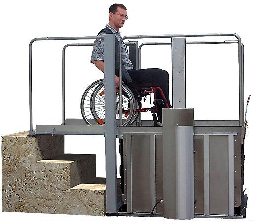 Élévateur compact  - Dispositif breveté de franchissement des marches d'escalier - HETEK - VERRAlift LM_1