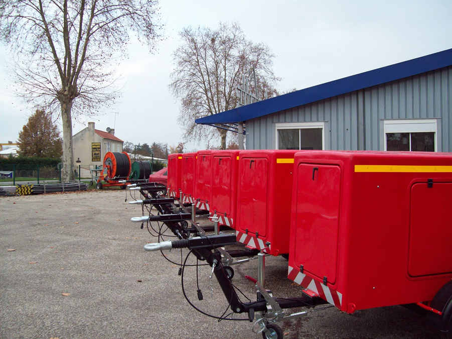 Groupe motopompe mobile avec régulation de pression intégrée