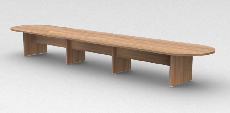 Table de réunion ovale TAK- Mobel Linea - Blanc, 600_1