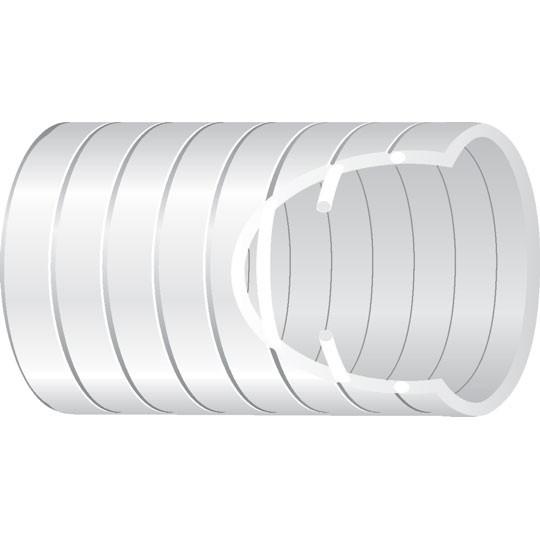 Tuyau Spirabel Balnéo/piscine - Couronne de 25 m, Blanc, Diamètre extérieur tuyau - 50 mm_1