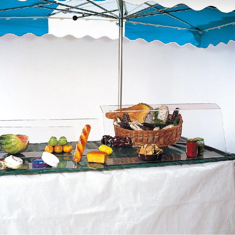 Vitrine de protection transparente L100xP20xH40cm - PET - Prête-à-poser_1