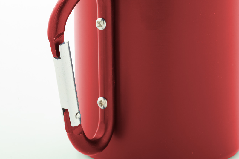 Mug thermos - double paroi en acier inoxydable recyclé - poignée mousqueton - 300 ml_1