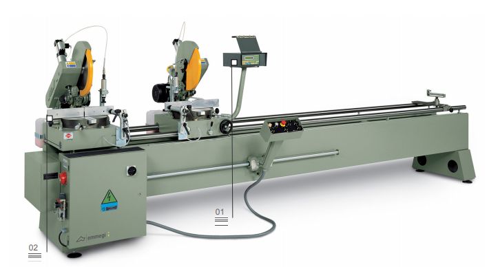 Norma vis - tronçonneuse à double tête - emmegi - lame de 400 mm_1