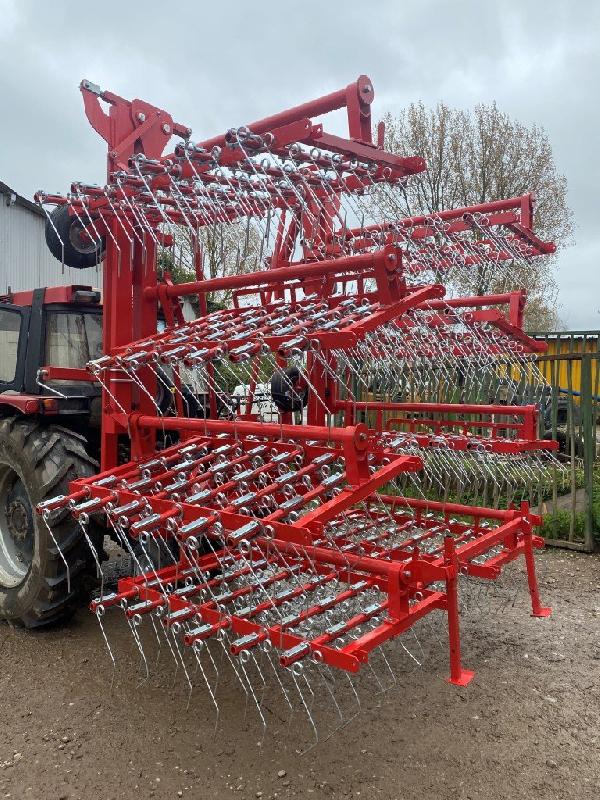 Herse étrille NC 12.0m JM - Occasion - Largeur 12m, repliage hydraulique, dents 7mm_1