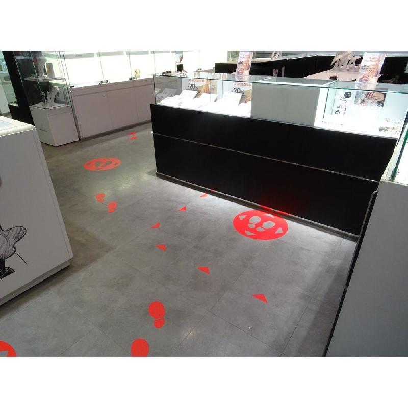 Kit de marquage au sol diamètre 470mm rouge ultra résistant_1