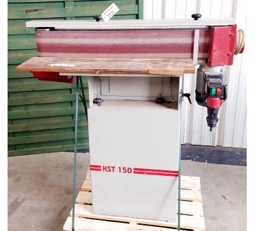 Ponceuse de chants à bande oscillante et inclinable - CEM KS 150_1