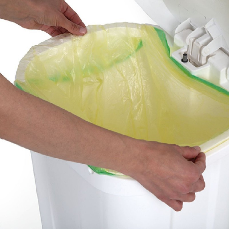 Poubelle a pedale 50l atlaxpress couvercle blanc (anciennement patty)_1