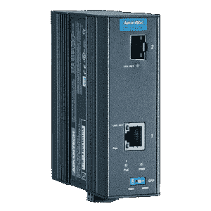 Switch industriel - Gigabit Media Converter SFP avec 1x PoE 60W - Référence EKI-2741FHPI-AE - Marque Advantech_1