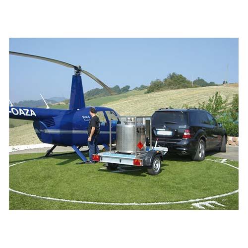 Citerne Jet Fuel compacte ADR 330L - Acier inox ATEX - Pompe 12V, 50L/min_1