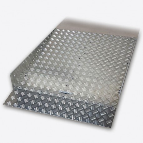 Rampe encastrée transformable COMBIRAMPE - Référence 4700054A - Largeur 80 cm, charge 300 kg, tôle antidérapante_1