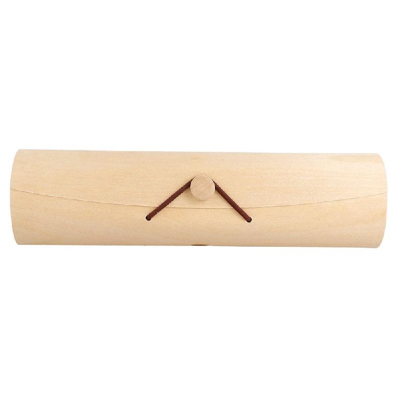 Boite cylindrique bois 7/9 macarons Ø6x22,5cm - par 50_1