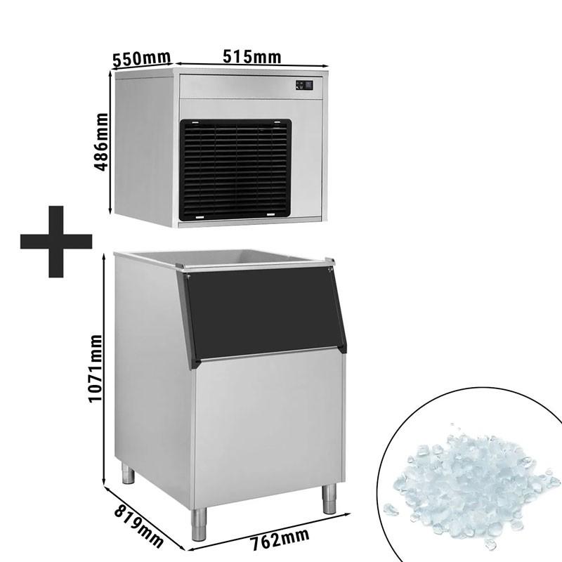 Machine à paillettes de glace - 220 kg/24h avec bac à glaçons de 225 kg_1