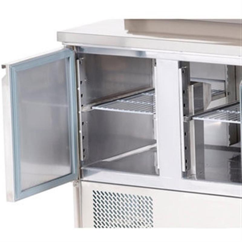 Saladette réfrigérée à capot télescopique - 3 portes GN 1/1 | L2g - S903STD_1