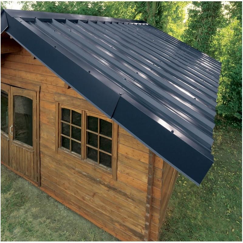 Bac acier laqué 1045 50/100 - Bleu ardoise 5008 - Largeur 105 cm - Longueur 200 cm_1