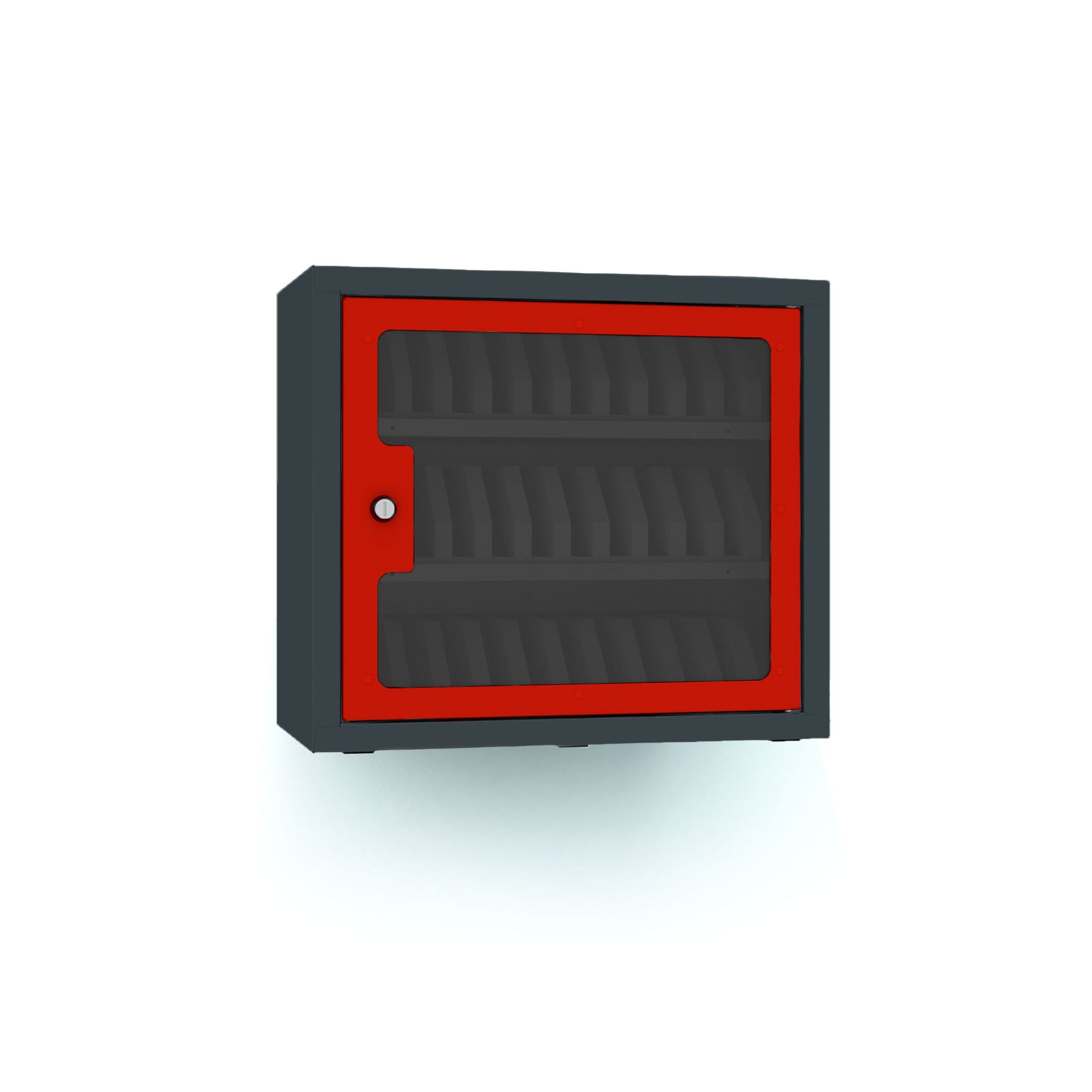 Casier pour téléphones portables avec porte en plexiglass_1