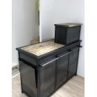 Comptoir pour magasin - Métal & Bois - Longueur 1,70m - Plateau en bois massif - Personnalisable_1