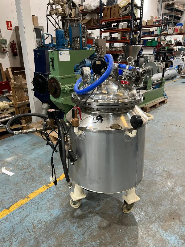 Cuve inox d'occasion avec chemise 100 litres - référence : c10427_1