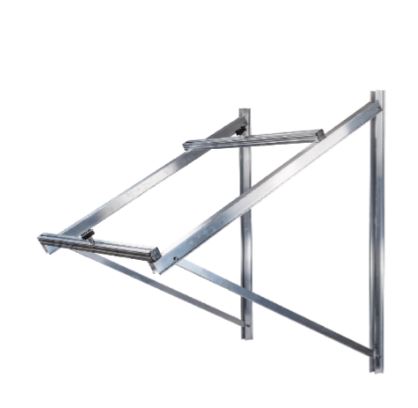 Kit de fixation façade 50° 1x10 - Schletter - Pour une ligne de 10 panneaux en portrait - Garantie 10 ans_1