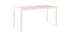 Pukka - bureau droit en manguier massif et métal blanc - Miliboo - L153 x P60 x H75 cm - Dimensions colis : L160 x P16 x H67 cm_1