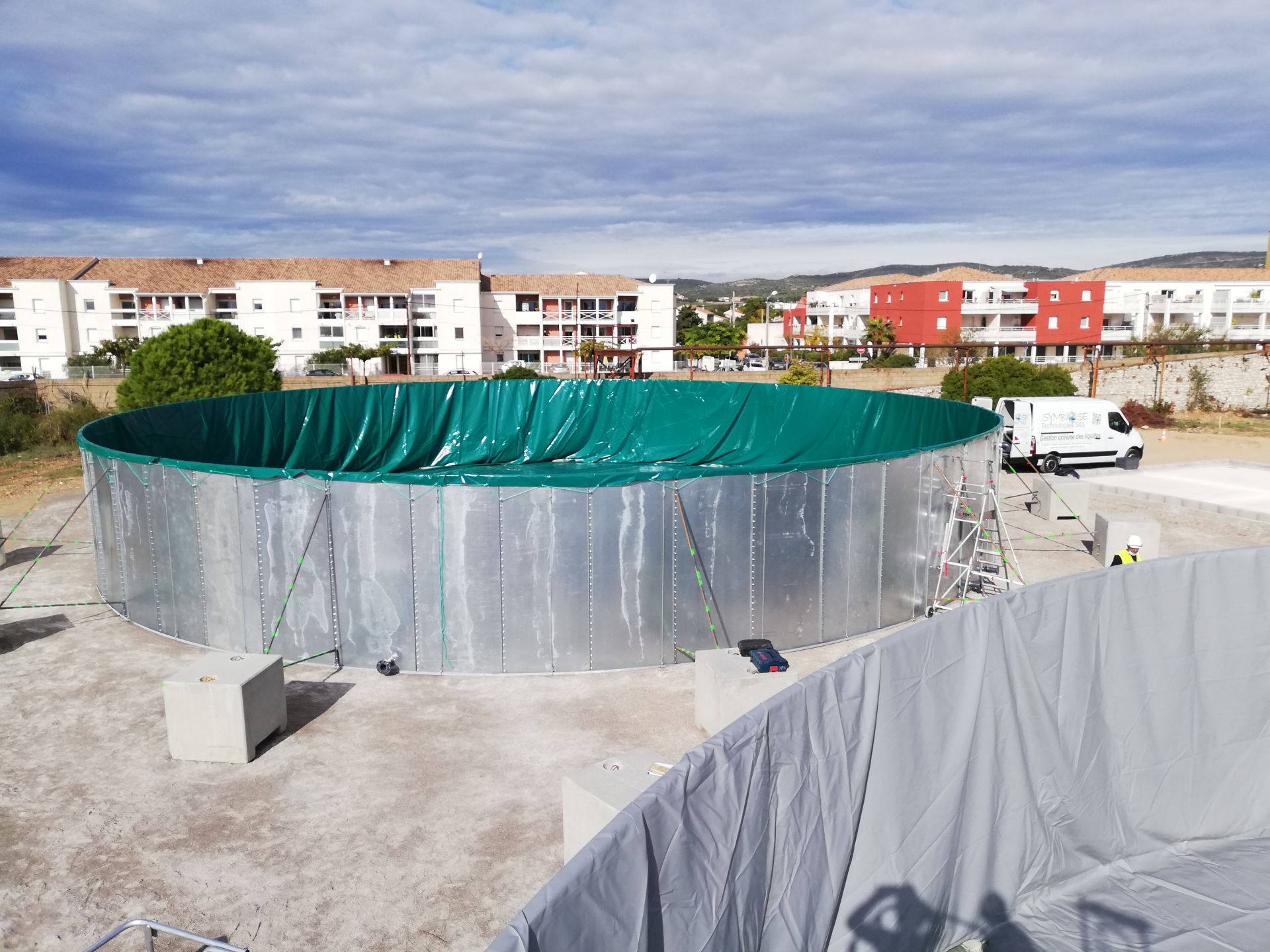 Réserve incendie temporaire ou définitive 17 à 1500m3