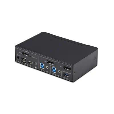 Switch KVM DisplayPort 2 Ports, 4K 60 Hz, DP 1.2, Gestion EDID, Hub USB 3.0 2 Ports, 4 Ports USB HID_1