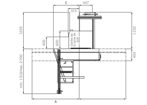 Wa 6 - scie à format - wilhelm altendorf gmbh & co kg - poids : 450 kg_1