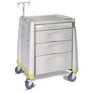 Avalo IV - Chariot médical Capsa Healthcare - Cadre en acier avec surface de travail coulissante et options de rangement modulable_1