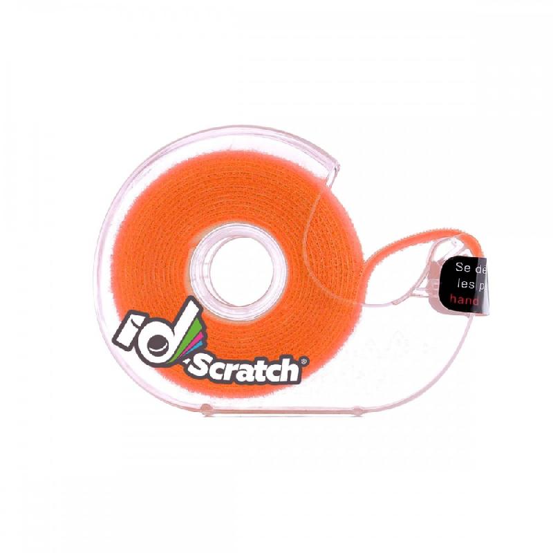 Bande auto-agrippante ID-SCRATCH - 20 mm de large x 200 cm de long - Polypropylène orange_1