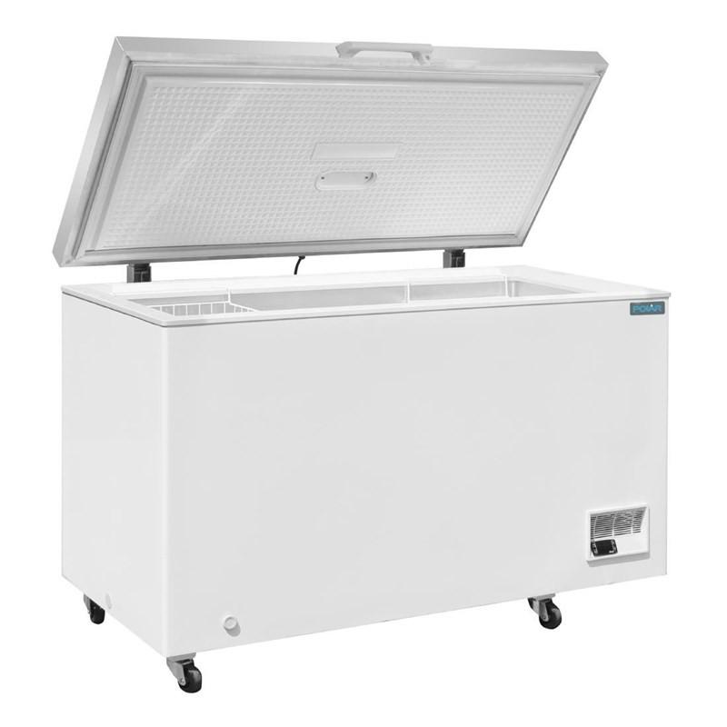 Congélateur coffre avec couvercle inox Série G 378L GP897 Polar_1