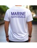 Tshirt blanc Marine Nationale - Militaires, Gendarmerie, Police et Sécurité_1