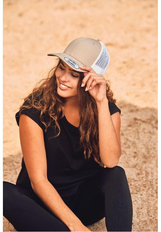 Casquette rétro trucker bicolore - Réf: FL6606T - FLEXFIT - 60% coton / 40% polyester_1