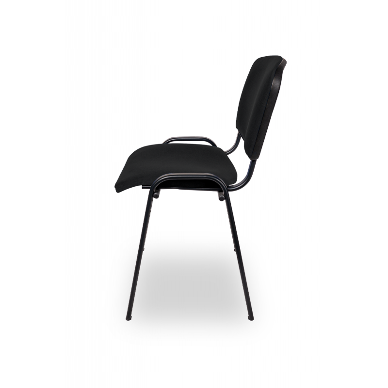 Chaises de conférence ISO standard BL T0001 - robustes et confortables, cadre en acier peint en noir ou chrome_1