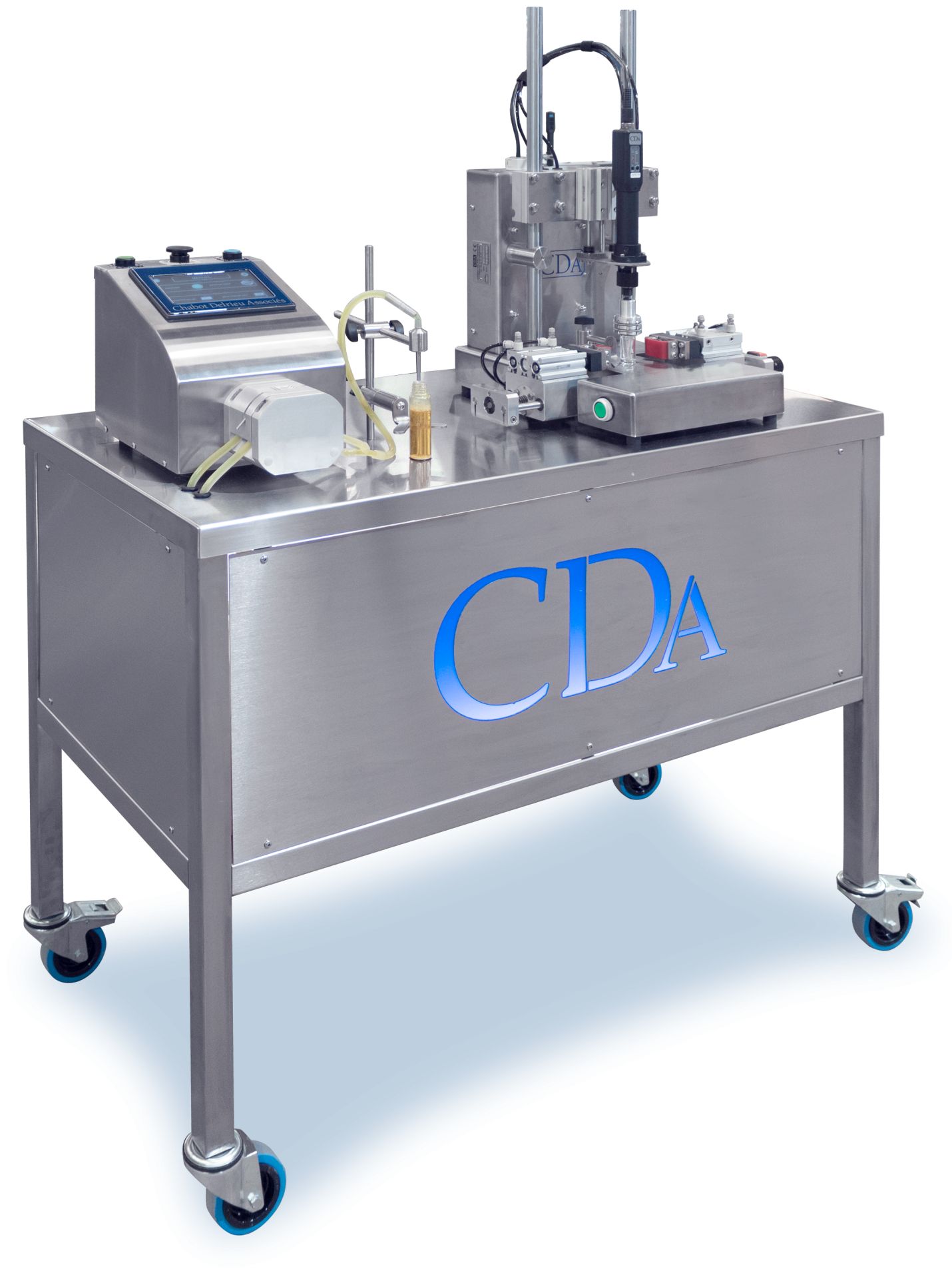 Ligne complète semi-automatique - K-One, VS100 et Ninette Auto Mini pour petits produits cylindriques (5ml à 250ml)_1