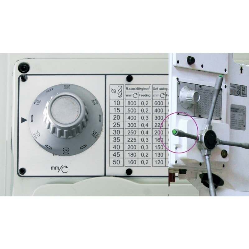Perceuse à colonne Optimum B 50 GSM - descente automatique électromagnétique - 3034500_1