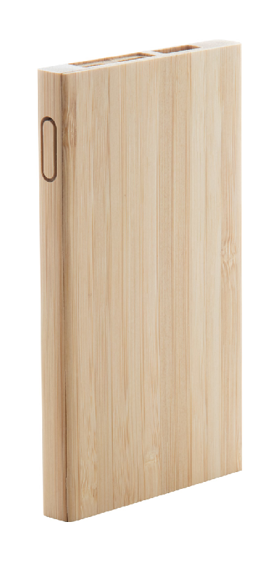 Power bank en bambou - 4000 mAh - Ports micro USB et USB-C_1