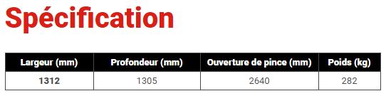 Pince à balles rondes enrubannées - tenías - poids (kg) : 282 - ouverture de pince (mm) : 2640_1