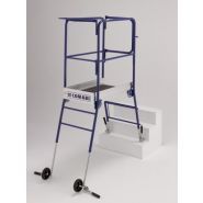 Tetris 100 - Plateforme de travail en acier époxy - Tubesca - Grande plate-forme 900 x 500 mm - Pieds réglables indépendants_1